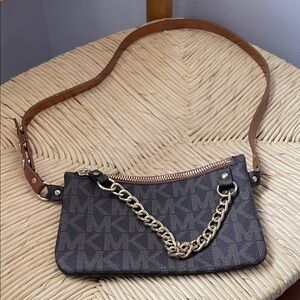 Michael Kors Waist Belt Bag with Signature Canvas